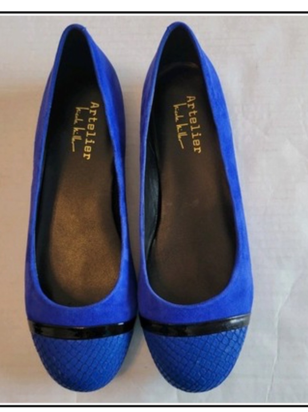 🔥🔥🔥NWT Royal Blue Women's Ballet Flats by Nicole Millet Atelier